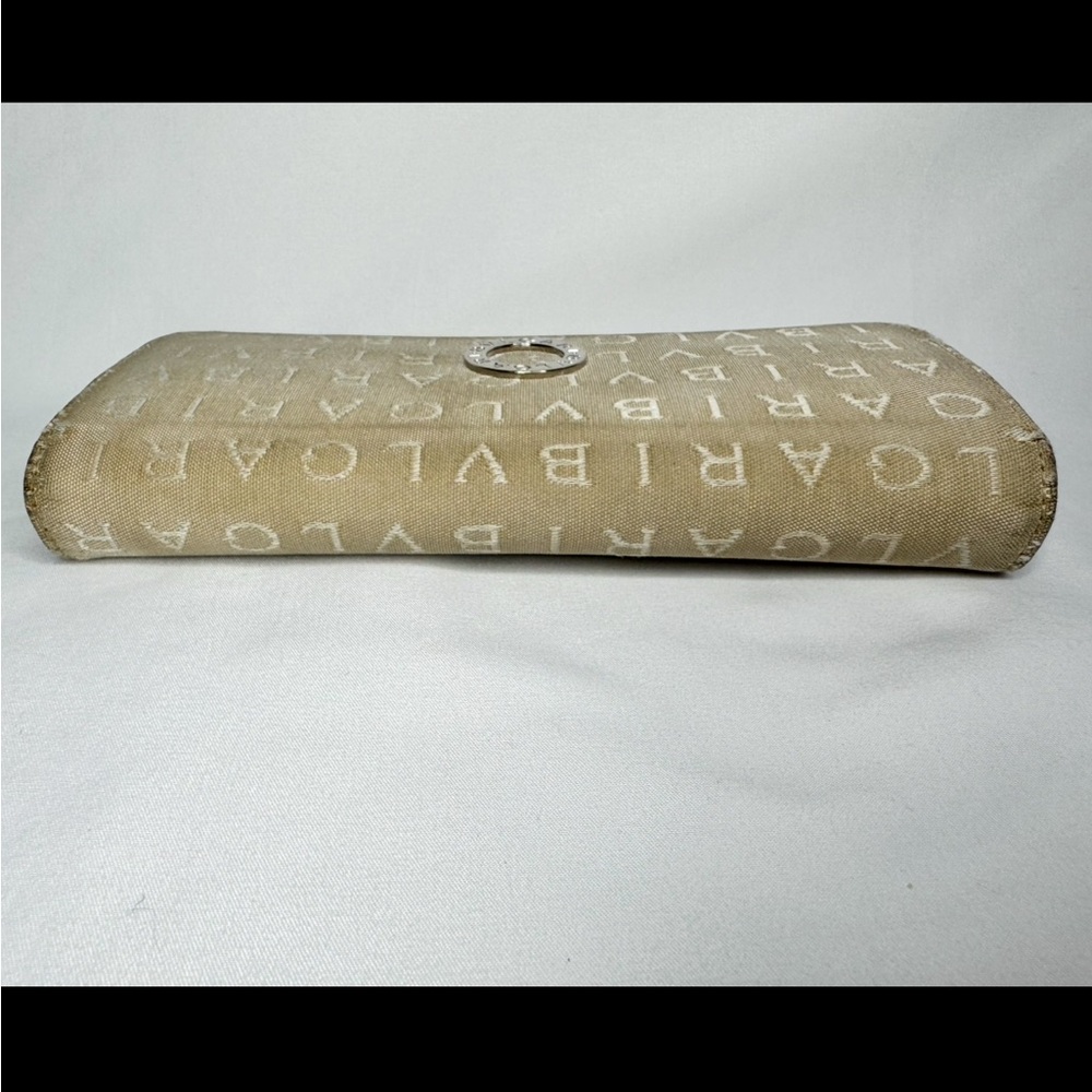 Bulgari Vintage Beige Monogram Clutch Wallet - Picture 6 of 10